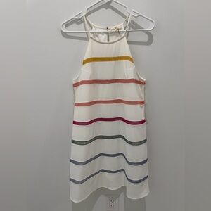 Entro Dress with Multicolor Stripes
